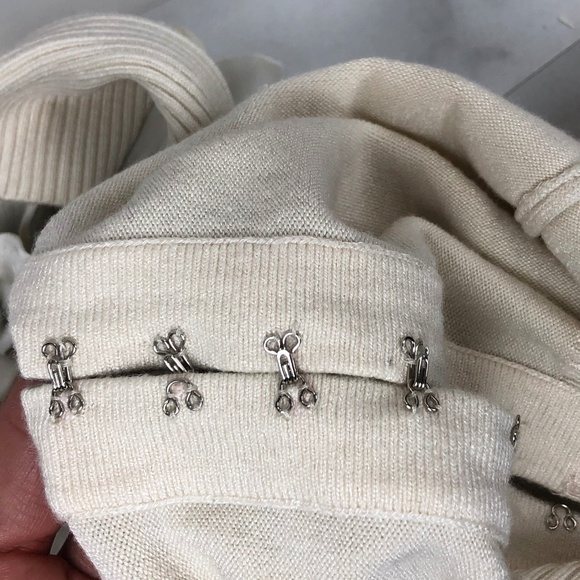 Urban Behavior Cream Cardigan , Trim Studded XS - Picture 7 of 8